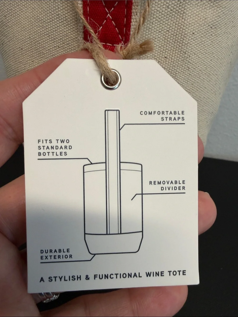 Whelky | Canvas Wine Tote Bag 🍷